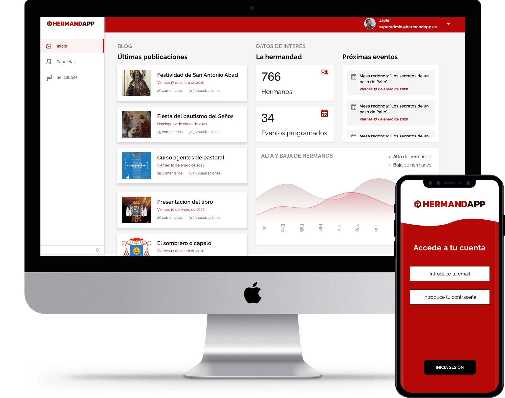 Disfruta de la aplicación desde cualquier dispositivo home